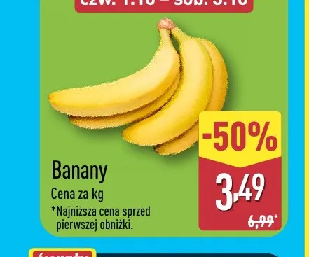 Banany promocja w Aldi