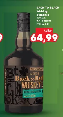 Whiskey irlandzka 40% alk. promocja w Kaufland