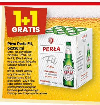 Piwo Perła Fit 6-pak 330 ml promocja w Twój Market