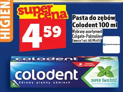 Pasta do zębów Colodent 100ml promocja w TOPAZ