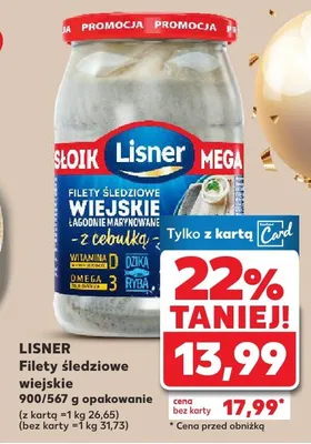 Filety śledziowe wiejskie promocja w Kaufland
