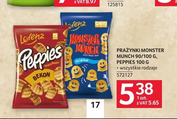 Przekąska Peppies Bekon Lorenz promocja w Selgros