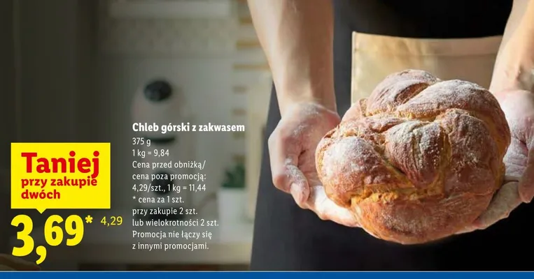 Chleb górski z zakwasem promocja w Lidl