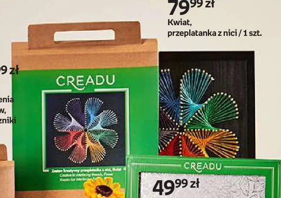 Kwiat przeplatanka z nici Creadu promocja w Empik