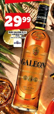 Rum Galeon Carribean Gold 37,5% promocja w TOPAZ