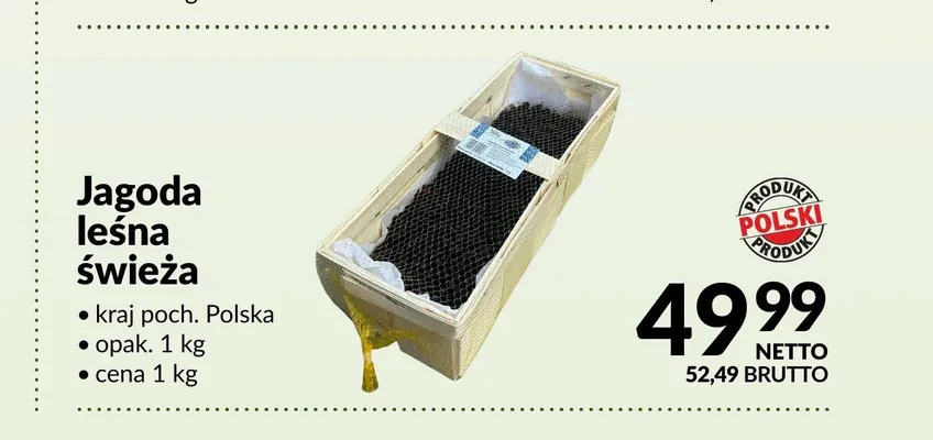 Jagoda leśna świeża Polska promocja w Makro