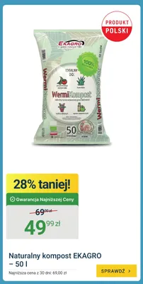 Naturalny kompost EKAGRO - 50l promocja w ERLI
