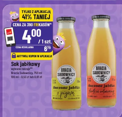 Sok jabłkowy promocja w POLOmarket