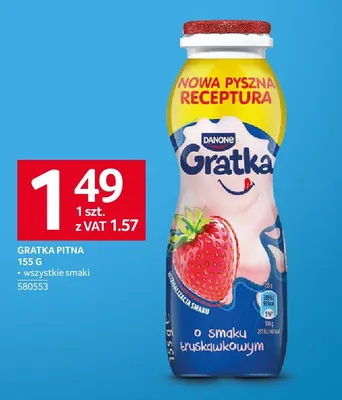Jogurt pitny Gratka promocja w Selgros
