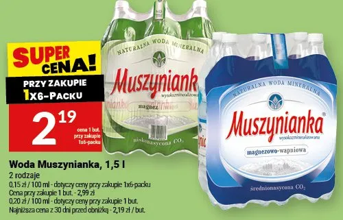 Woda Muszynianka promocja w Twój Market