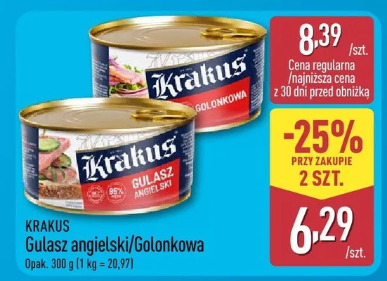 Gulasz angielski/golonkowa promocja w Aldi