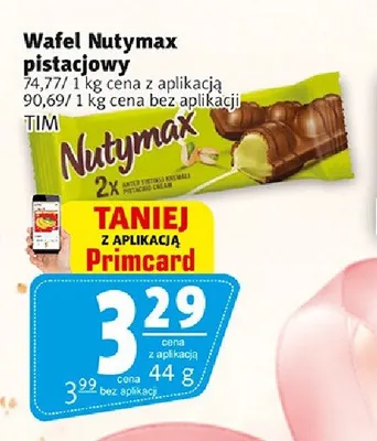Wafel Nutymax pistacjowy promocja w Prim Market