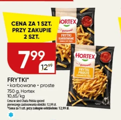 Frytki karbowane Hortex promocja w Chata Polska