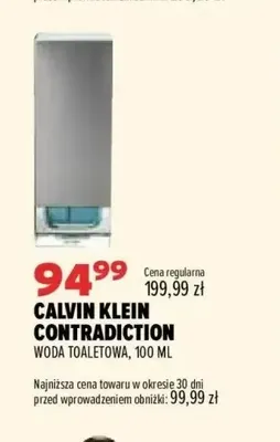 Woda toaletowa Calvin Klein Contradiction promocja w Drogerie Natura