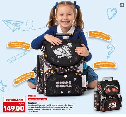 Tornister szkolny 15 l promocja w Kaufland