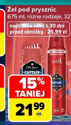 Żel pod prysznic Old Spice Captain promocja w Carrefour Market