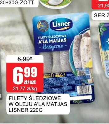 Filety śledziowe w oleju a'la Matjas Lisner promocja w Bingo