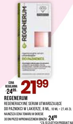 Serum regeneracyjne utwardzające do paznokci w lakierze promocja w Drogerie Natura