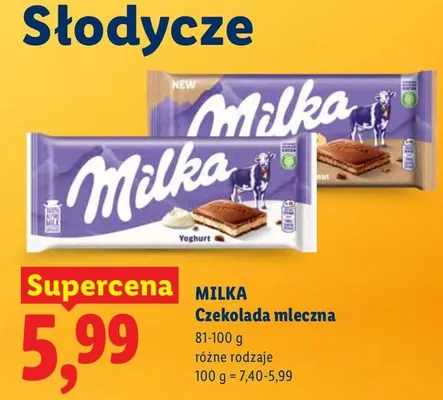 Czekolada mleczna promocja w Lidl