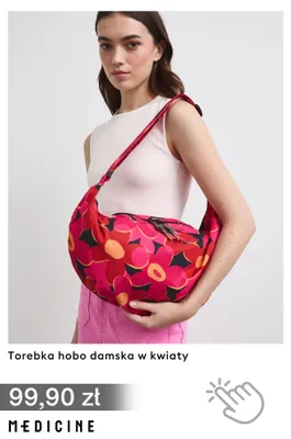 Torebka hobo damska w kwiaty Medicine promocja w Medicine