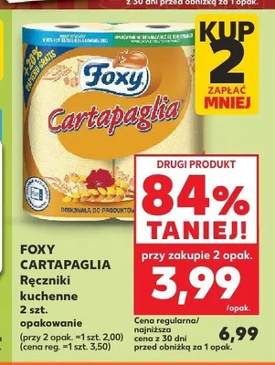 Ręczniki kuchenne Foxy Cartapaglia promocja w Kaufland