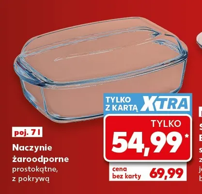 Naczynie żaroodporne prostokątne z pokrywą 7 l promocja w Kaufland