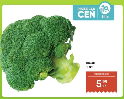 Brokuł 1 szt. promocja w Biedronka