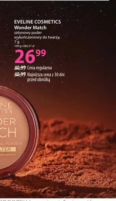 Satynowy puder wykończeniowy do twarzy Wonder Match Eveline Cosmetics promocja w Hebe