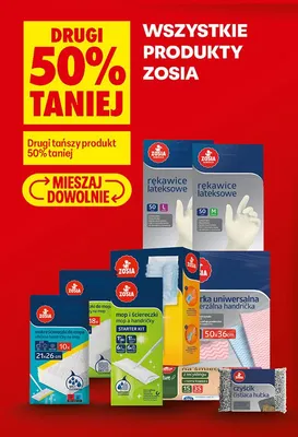 Wszystkie produkty Zosia DRUGI ZA 5 ZŁ promocja w Biedronka