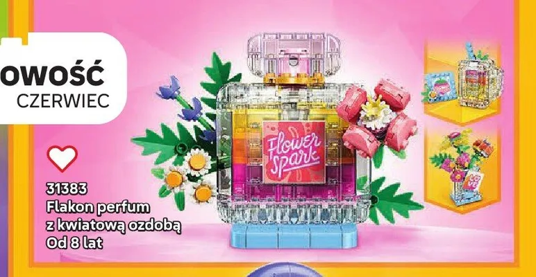 Klocki LEGO Creator 31383 Flakon perfum z kwiatową ozdobą promocja w LEGO