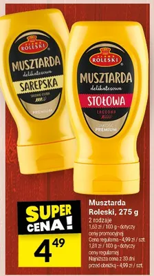 Musztarda Roleski delikatesowa stolowa promocja w Twój Market