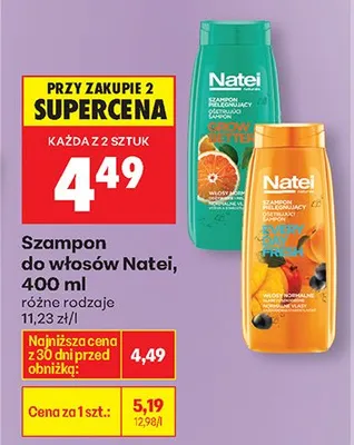 Szampon do włosów, różne rodzaje promocja w Biedronka