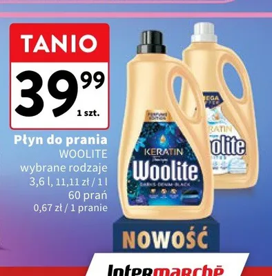 Płyn do prania Woolite Keratin Therapy Mix Colors promocja w Intermarche