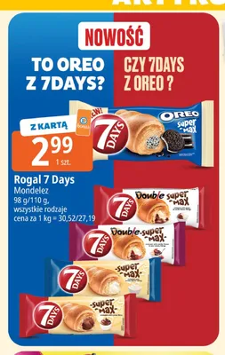 Rogal 7 Days Oreo Super Max promocja w Leclerc