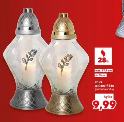 Znicz szklany s-274 promocja w Kaufland