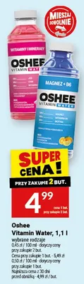 Oshee Vitamin Water, 1,1 l promocja w Twój Market