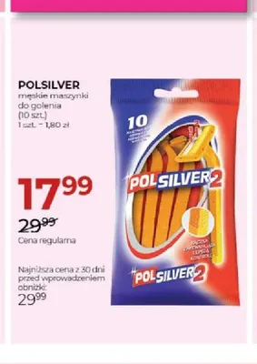Maszynki do golenia męskie Polsilver 2 promocja w Drogerie Jawa