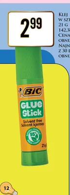 Klej w sztyfcie BIC promocja w Dino