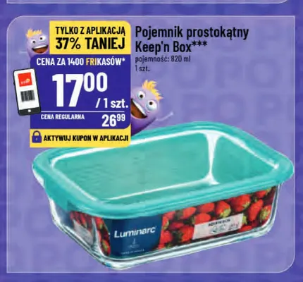 Pojemnik prostokątny Luminarc Keep'n Box 820 ml promocja w POLOmarket