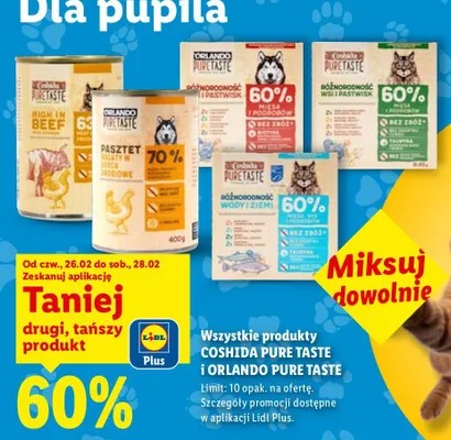 Karma dla psów i kotów wszystkie rodzaje promocja w Lidl