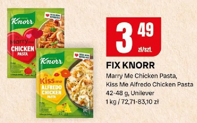 Fix marry me chicken pasta, kiss me alfredo chicken pasta promocja w Chorten
