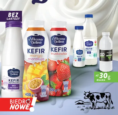 Kefir truskawka promocja w Biedronka