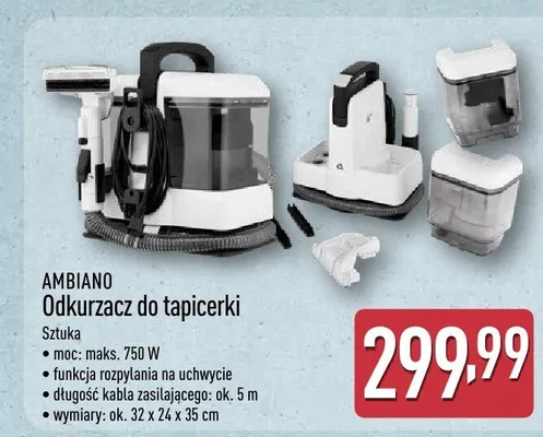 Odkurzacz do tapicerki promocja w Aldi