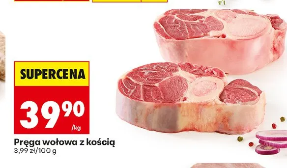 Pręga wołowa z kością promocja w Biedronka