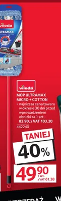 Mop Ultramax Micro + Cotton Vileda promocja w Selgros