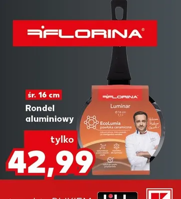 Rondel aluminiowy Florina Luminar 16 cm promocja w Kaufland