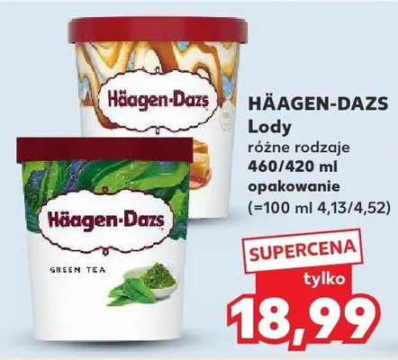 Lody różne rodzaje promocja w Kaufland