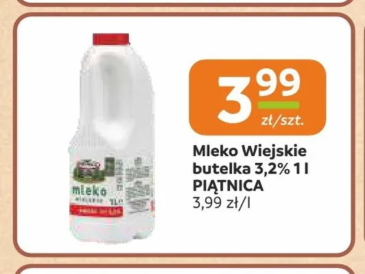 Mleko Wiejskie 3,2% Piątnica promocja w Społem Częstochowa