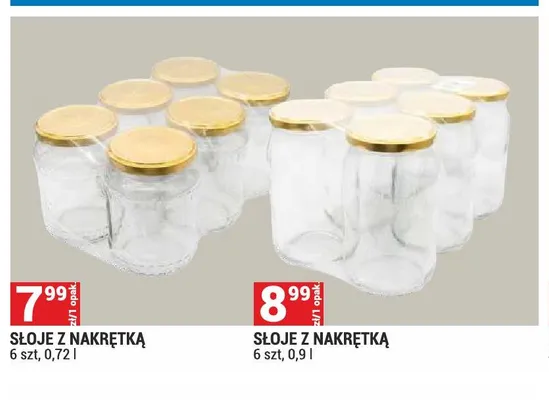 Słoje z nakrętką promocja w Merkury Market