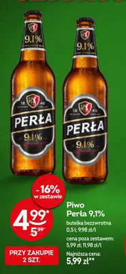 Piwo Perła 9,1% promocja w Żabka